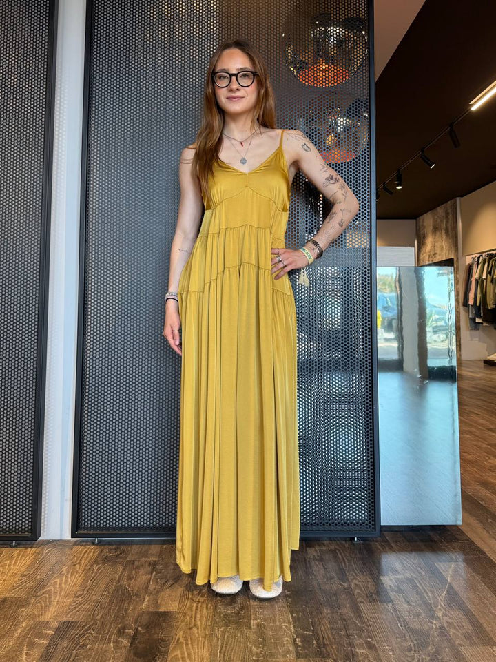 Anitiè Women's Dress AN83351BS Mustard, Viscose