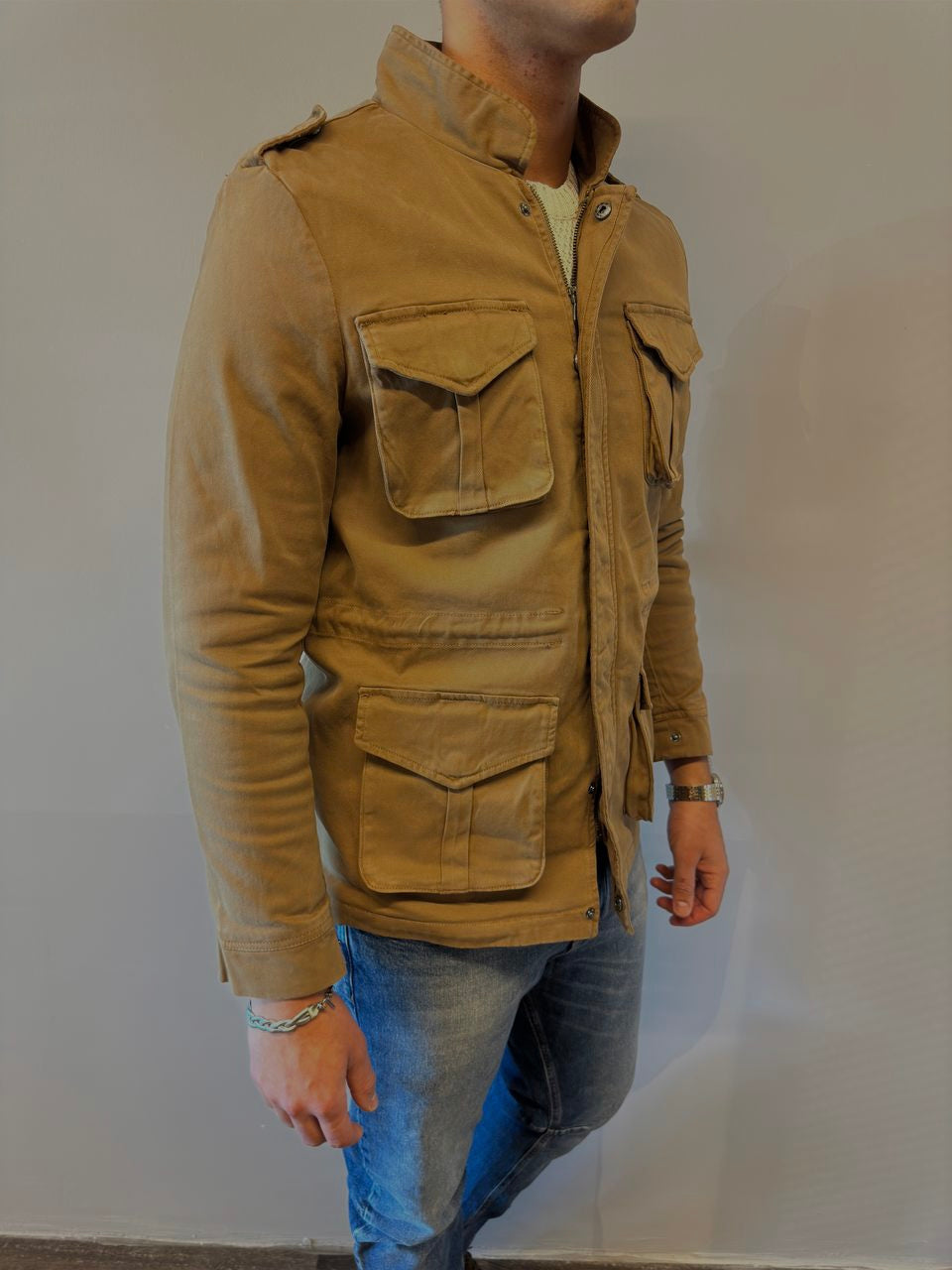 BL11 0425BL06178 Giubbino Uomo Sahariana Deserto