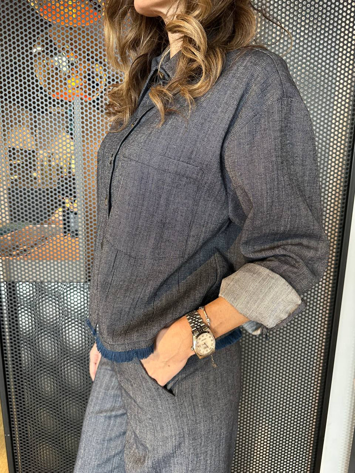 Dixie Camicia Donna CEQRWATA Denim, Cropped, Over