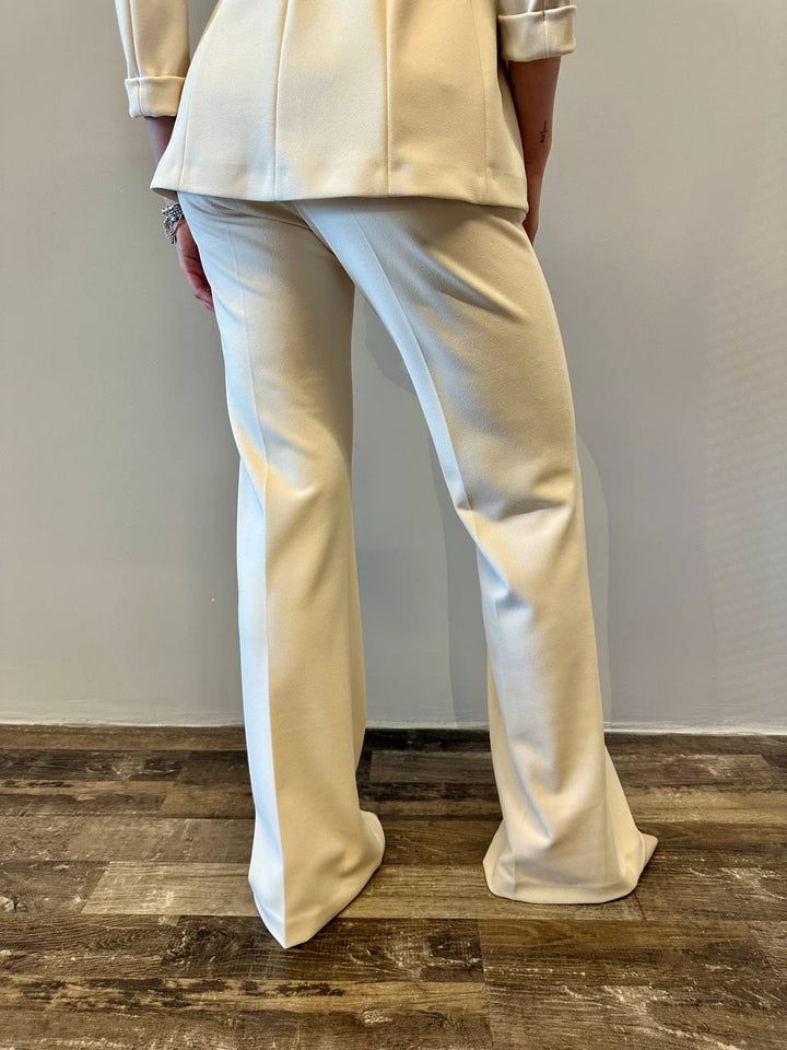 Imperial Pantaloni Donna P3E9JAW Panna, Fondo Largo