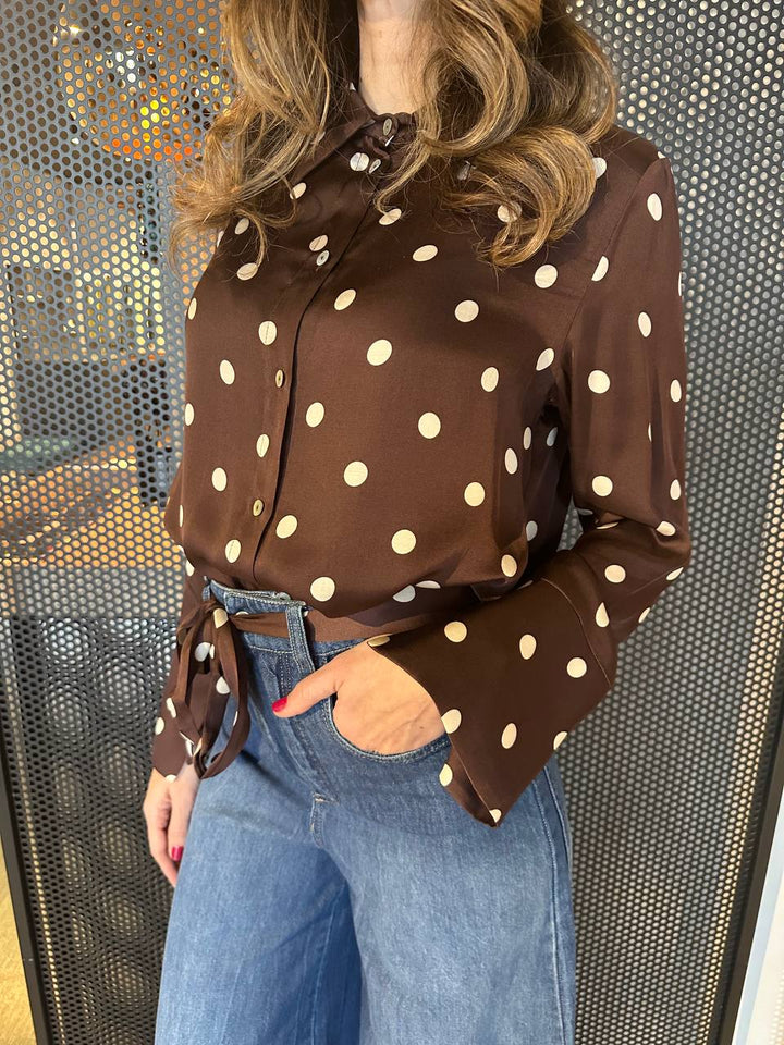 Tension In Women's Shirt PE25-2141 Polka Dots, Viscose