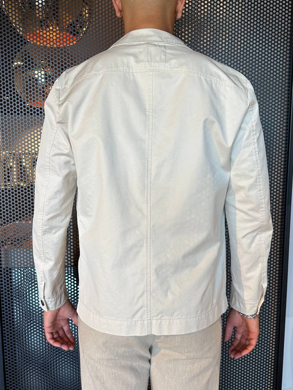 Alta Tensione Camicione Uomo 0765700191 Panna, Con Tasche