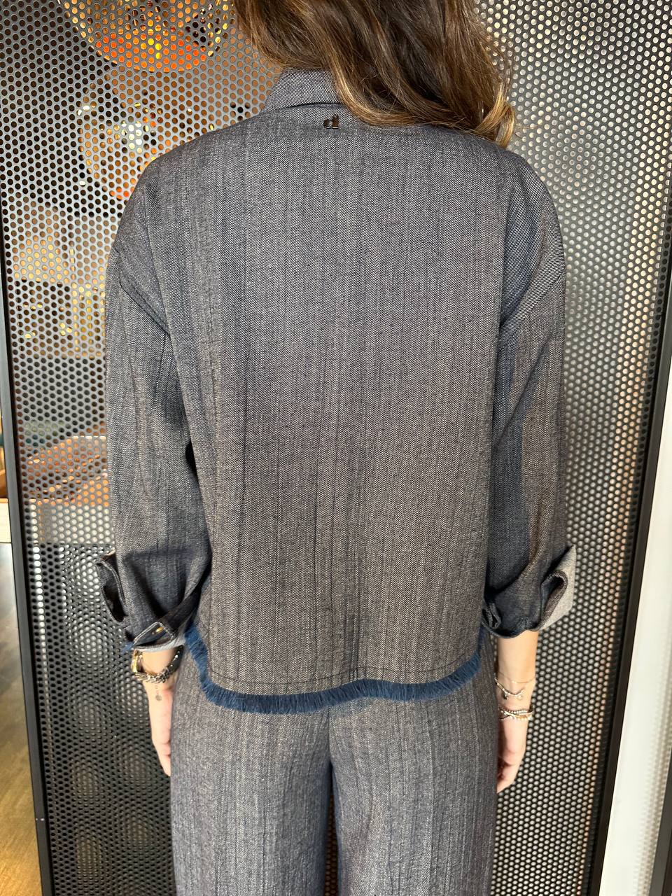 Dixie Camicia Donna CEQRWATA Denim, Cropped, Over