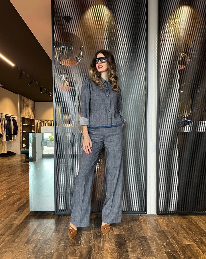 Dixie Jeans Donna PDGQWATA Denim Scuro, Palazzo