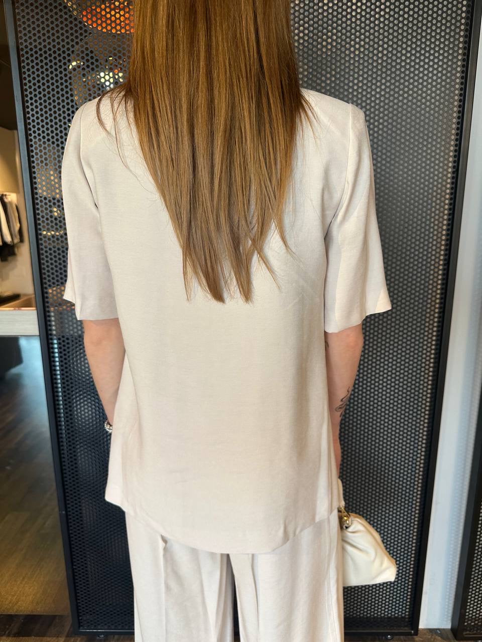Berna Giacca Donna W253084-80 Panna, Monopetto