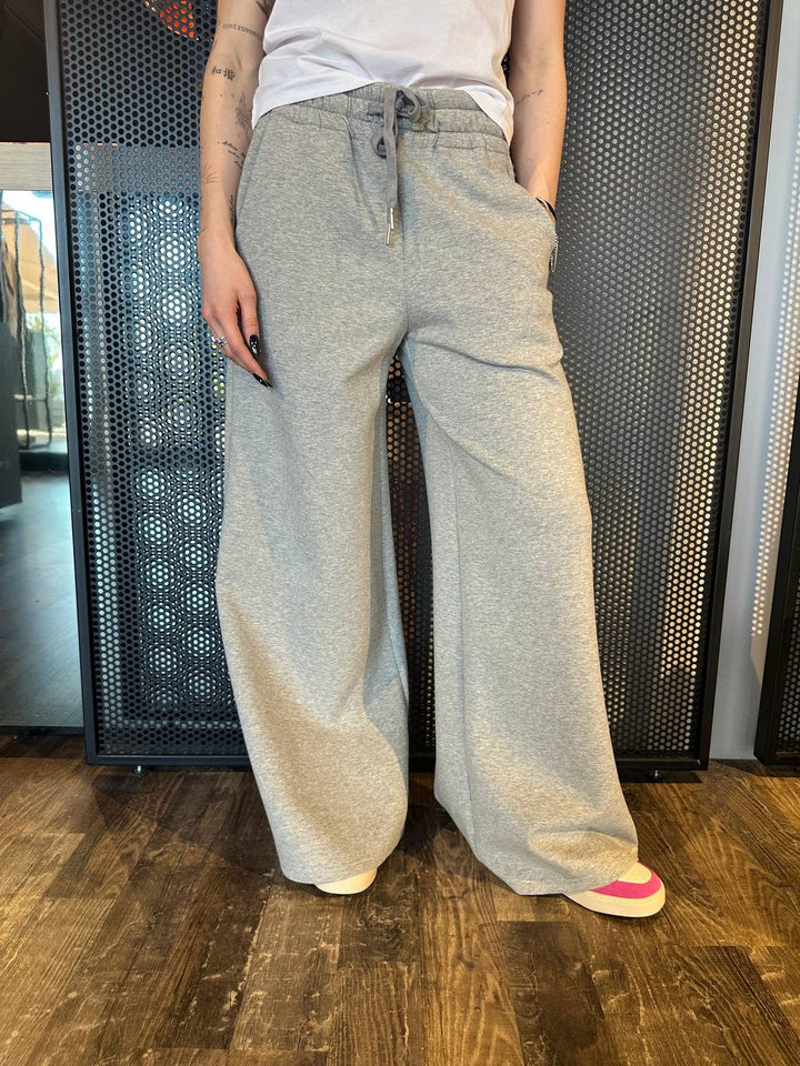 Tensione In Pantaloni Donna 25P6107PE25 Grigio, Fondo Largo