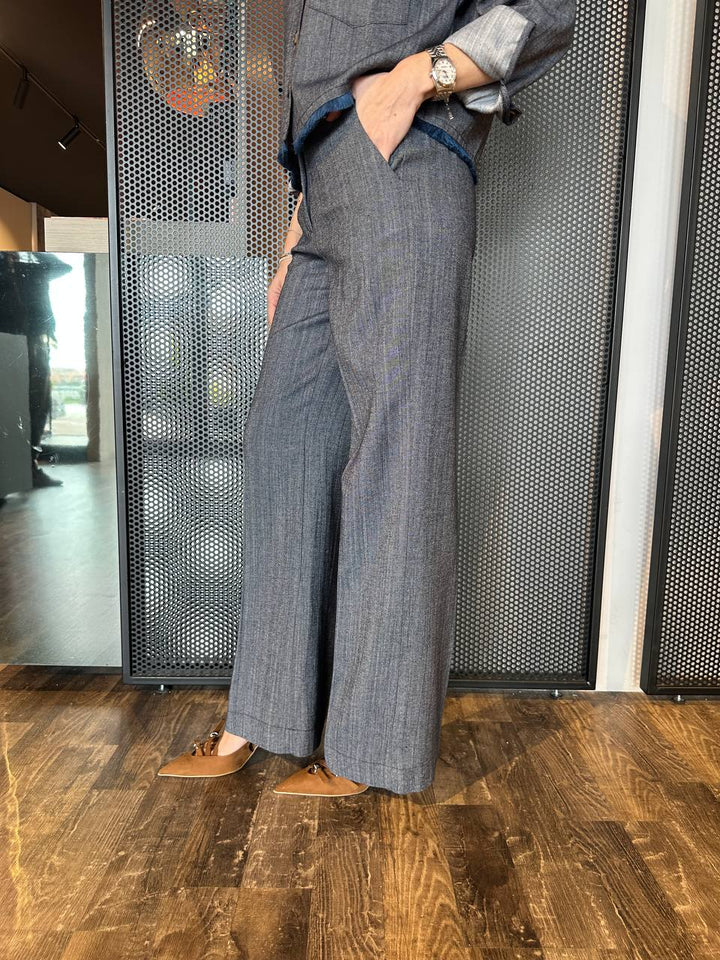 Dixie Jeans Donna PDGQWATA Denim Scuro, Palazzo