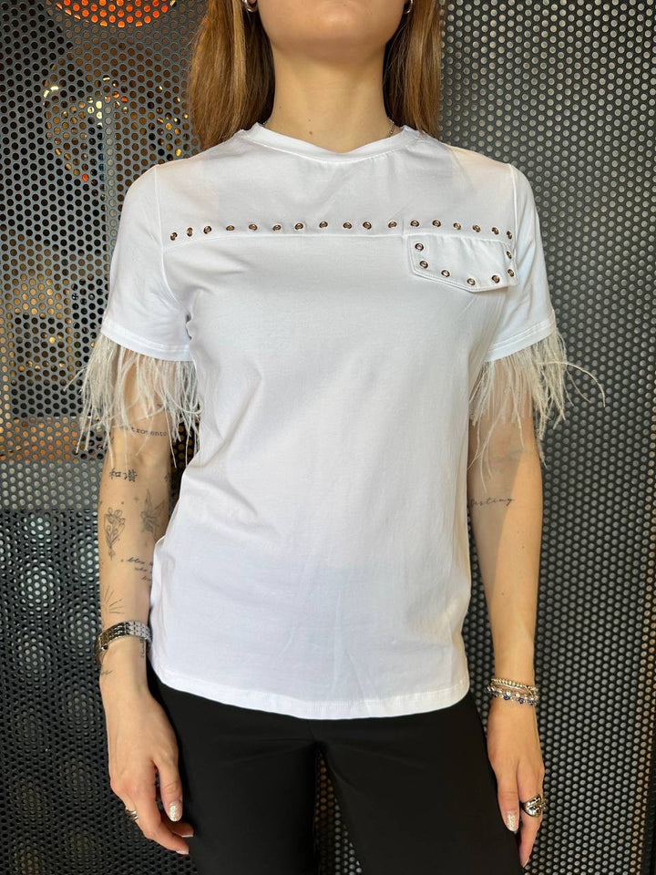 Koralline Women's T-Shirt PE25-341 White, Cotton