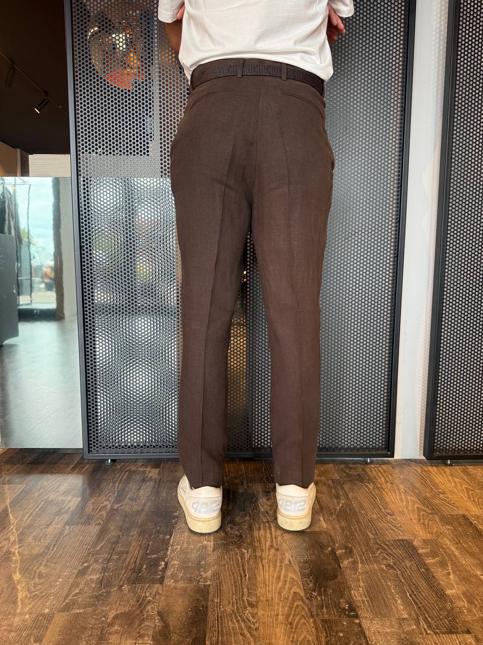 I'm Brian Pantalone Uomo PA3244 Marrone, Fondo dritto