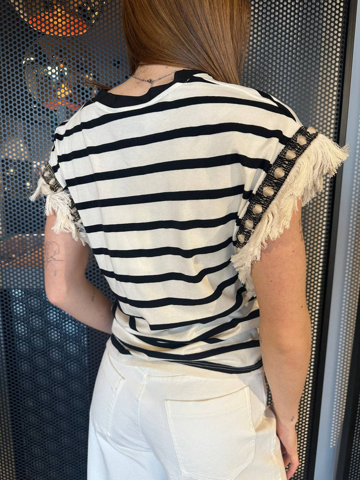 Anitiè Women's T-shirt ANTJ1813 Stripes, Cotton