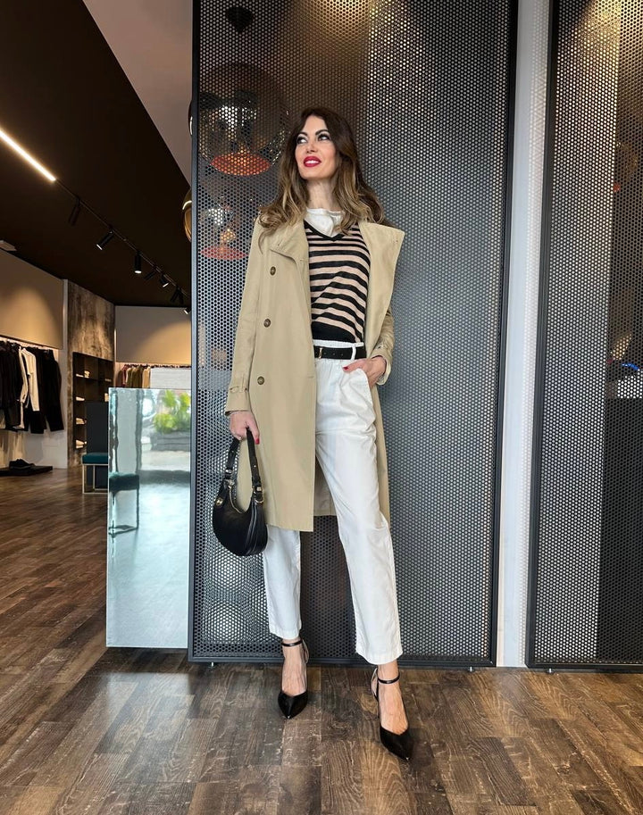 Artigli Trench Donna ACTR002636 Beige, Doppio Petto