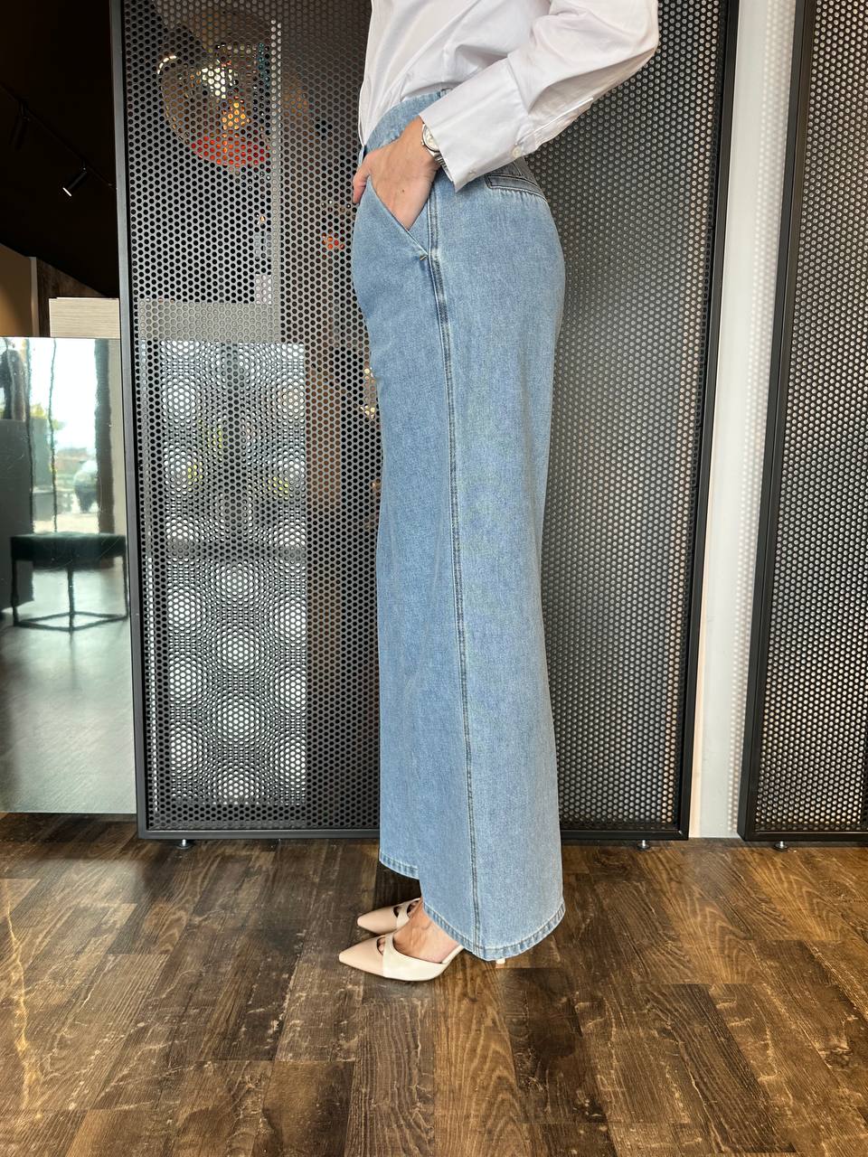 Artigli Jeans Donna ADDE002323 Lavaggio Medio, Palazzo