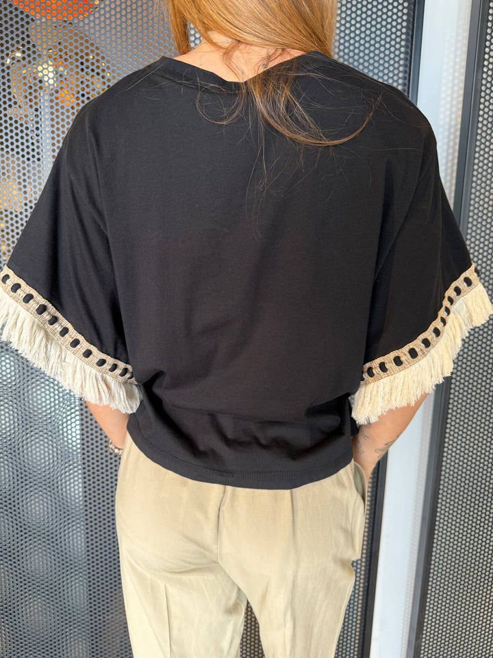 Anitiè T-Shirt Donna ANDC1806 Nera, Cotone