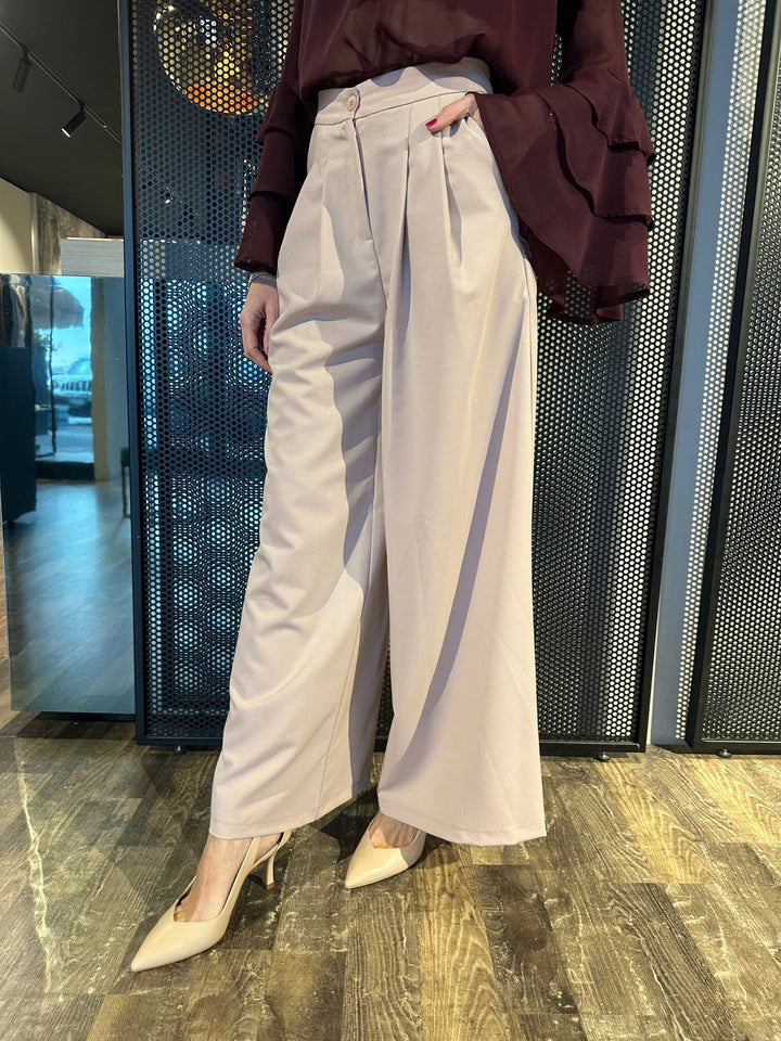 Motel Women's Pants 25P6154 Pink, Wide Leg