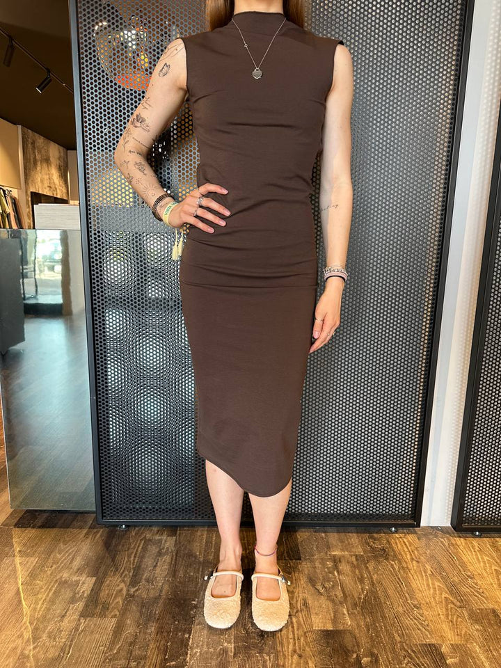 Kontatto, Abito Donna MR4004C Moro, Midi Scollo Schiena
