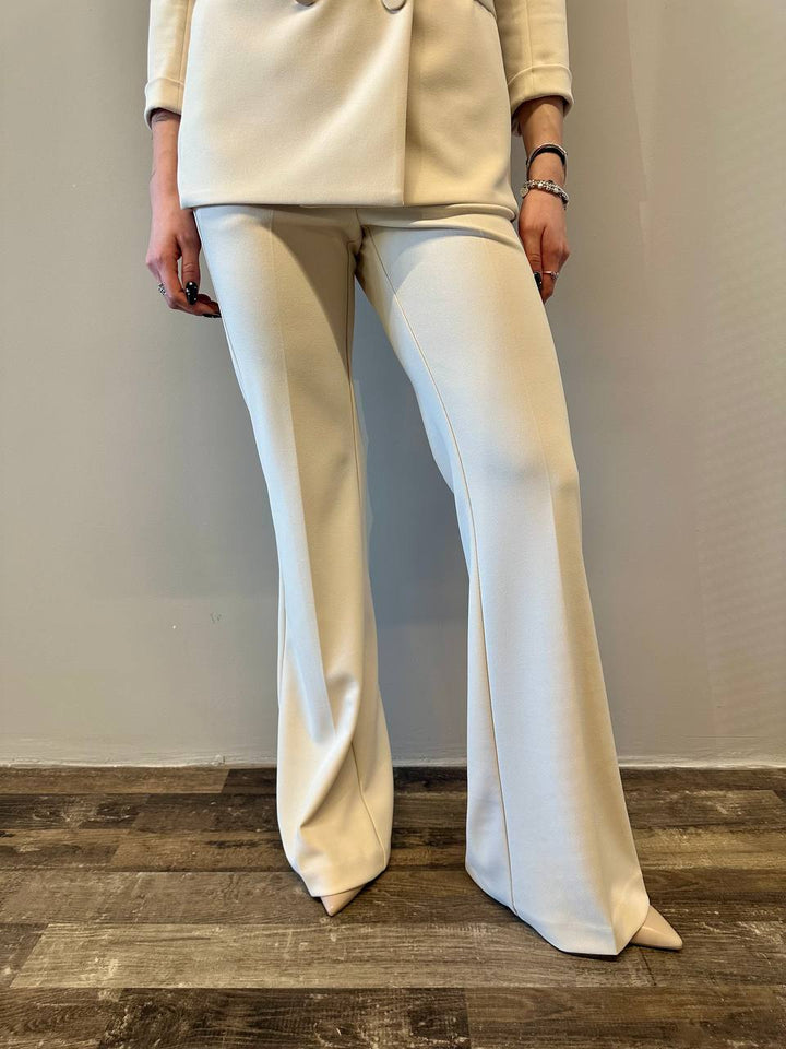 Imperial Pantaloni Donna P3E9JAW Panna, Fondo Largo