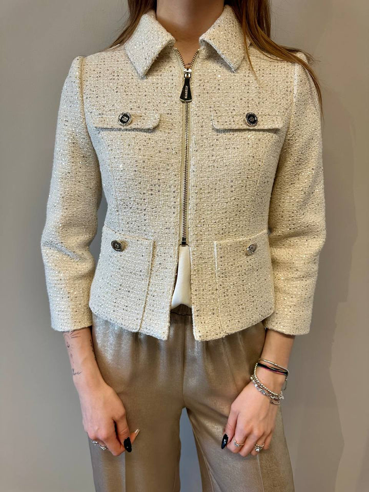 Markup Giacca Donna MW866119 Panna, Tessuto Tweed