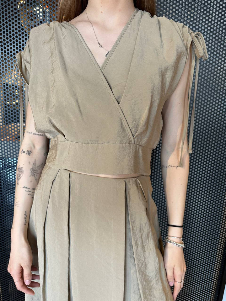 Anitiè Casacca Donna ANT50011EA Beige, Incrociata