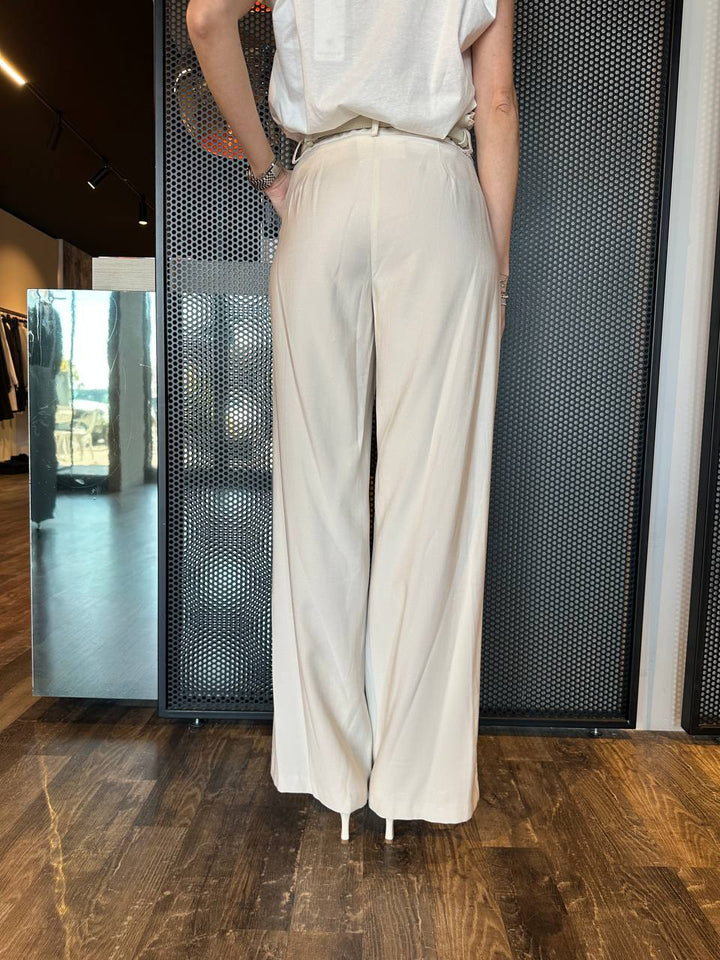 Tensione In Pantaloni Donna PE25050 Panna, Palazzo
