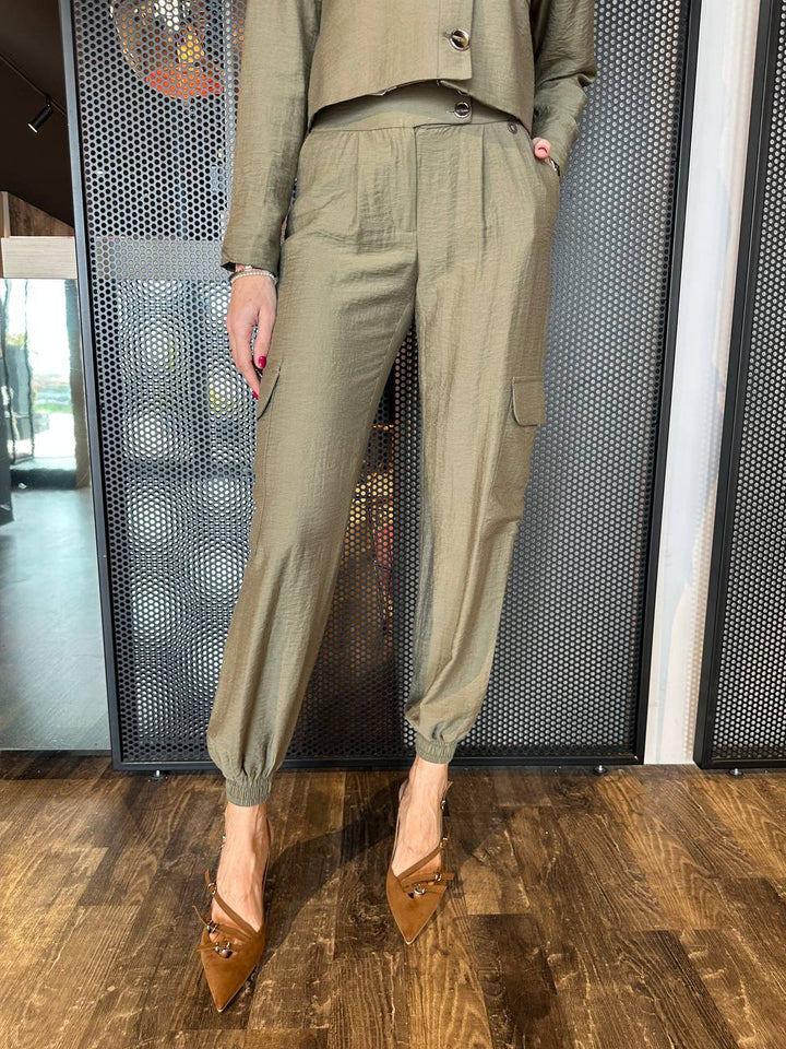 Eco Women's Pants EC21517U498 Cargo, Green