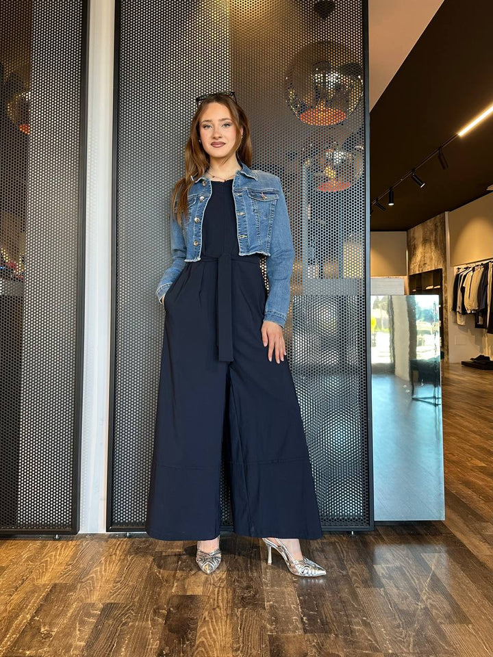 Rebeka Ross Tuta Donna 125ETU100 Blu, Gamba Ampia