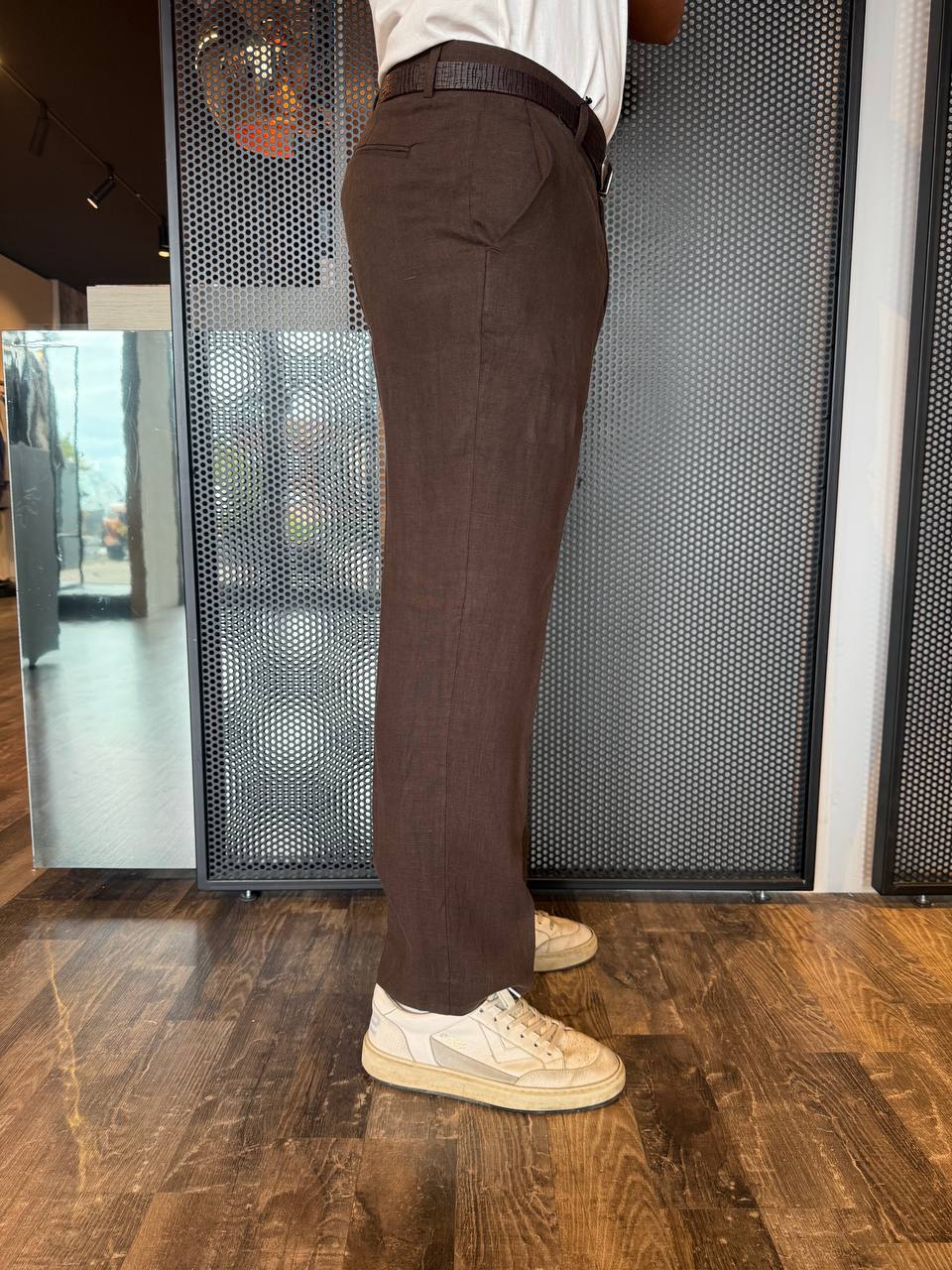 I'm Brian Pantalone Uomo PA3244 Marrone, Fondo dritto