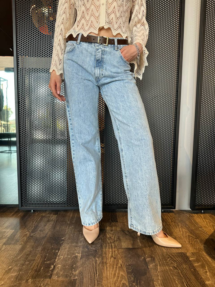 Tensione In Pantaloni Donna BL366SP-528P Jeans, Palazzo