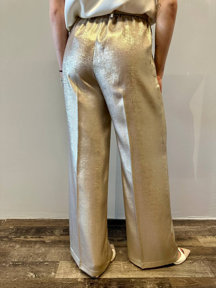 Markup Women's Pants MW865135 Gold, Palazzo