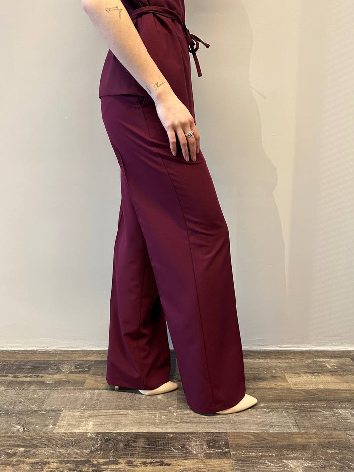 Kontatto Pantaloni Donna HU702C Bordeaux, Palazzo
