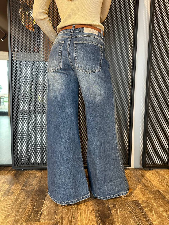 Berna Jeans Donna W253023-30 Palazzo, Cotone