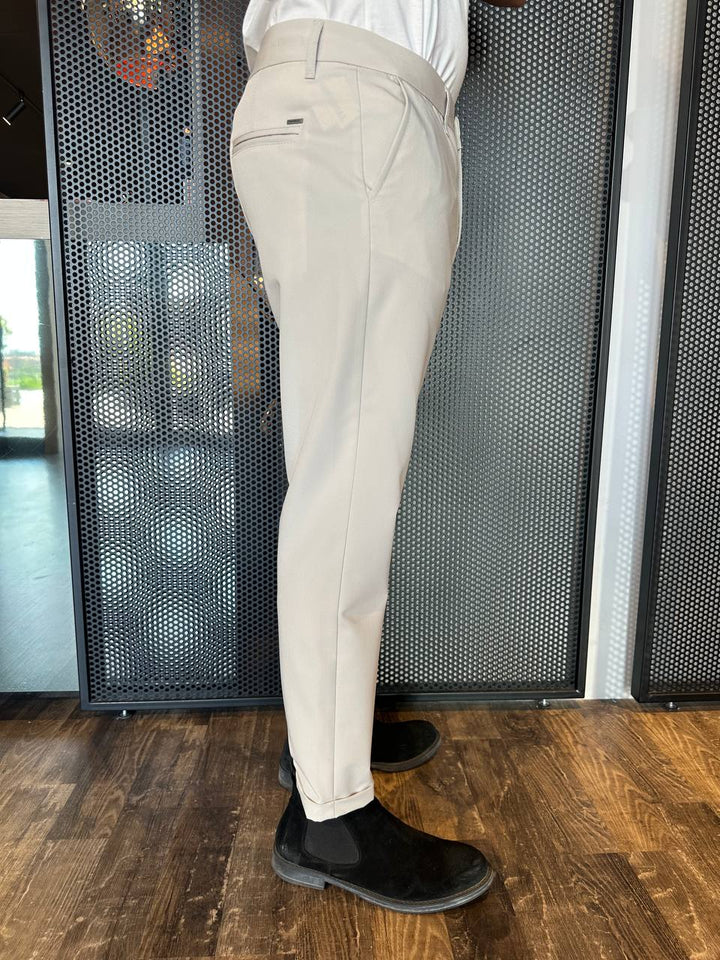 Imperial Pantaloni Uomo PWB0JBQ Beige, Cavallo Basso
