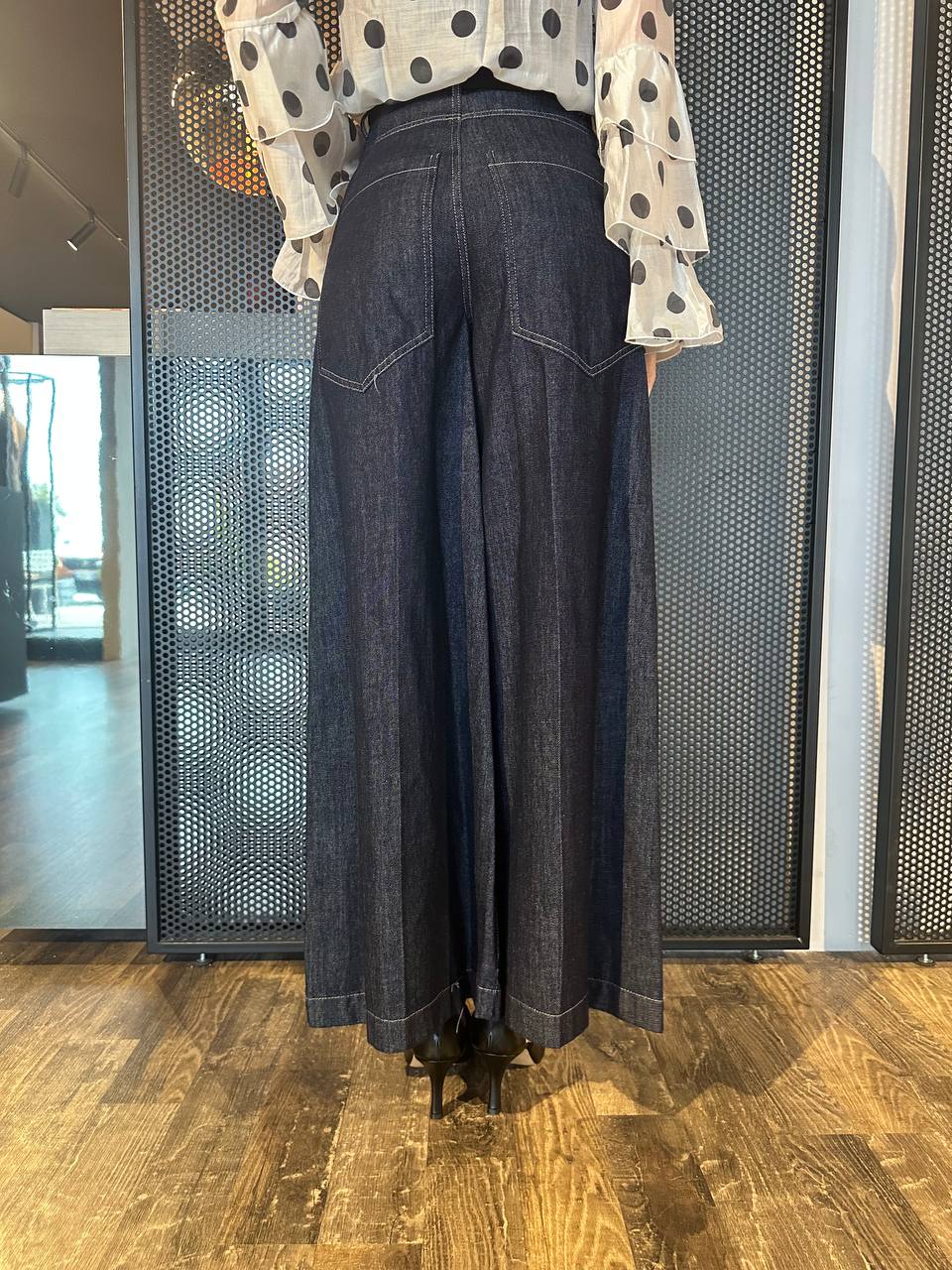 Tensione In Pantaloni Donna PE25-4047 Jeans, Palazzo Ampio