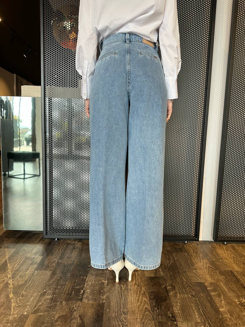 Artigli Jeans Donna ADDE002323 Lavaggio Medio, Palazzo