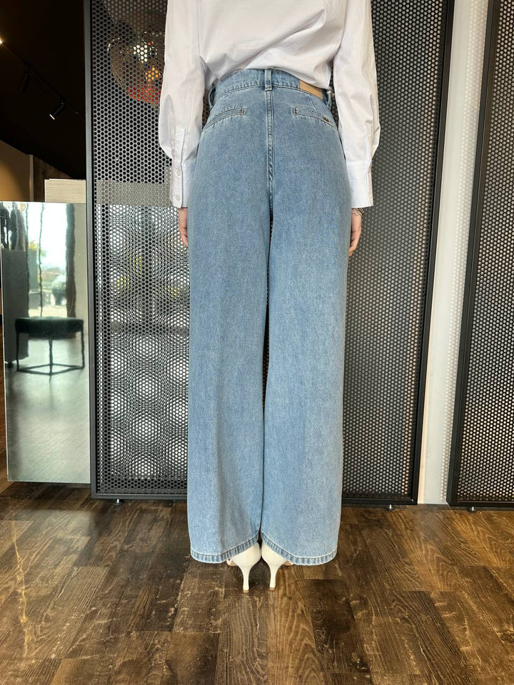Artigli Jeans Donna ADDE002323 Lavaggio Medio, Palazzo