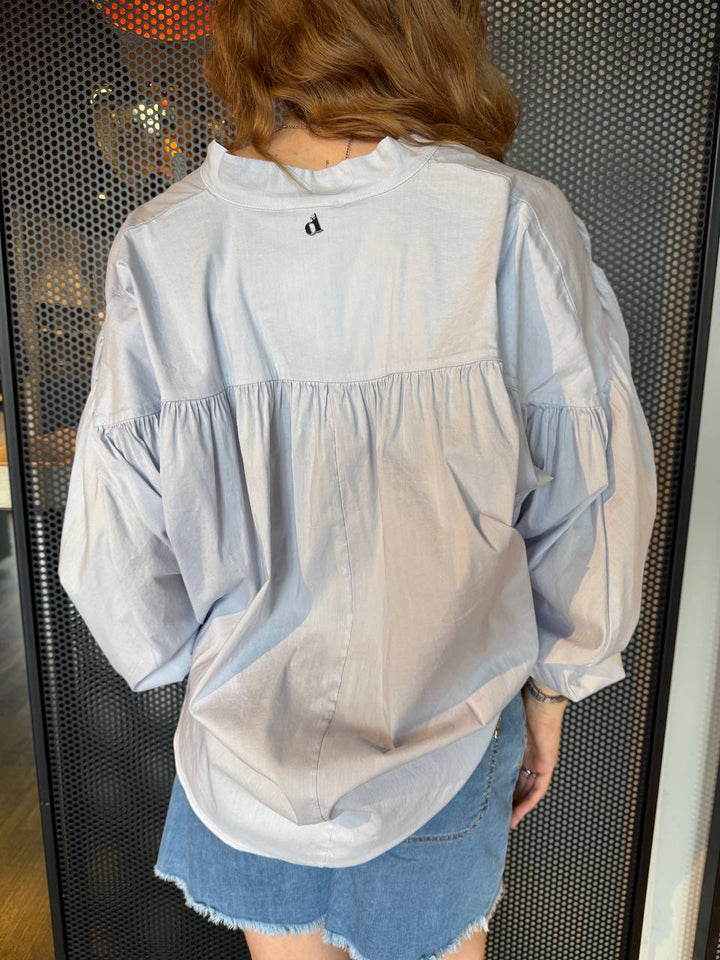 Dixie Camicia Donna CEQEPQLA Celeste, Over, Taglia Unica
