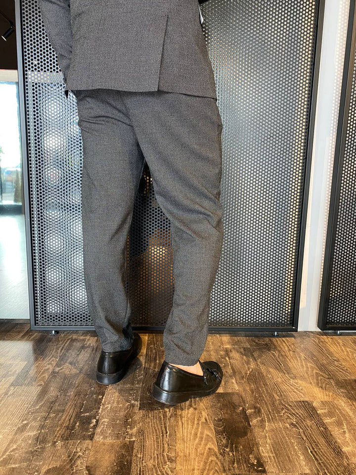 BL11 Men's Trousers, Partridge Eye, Black