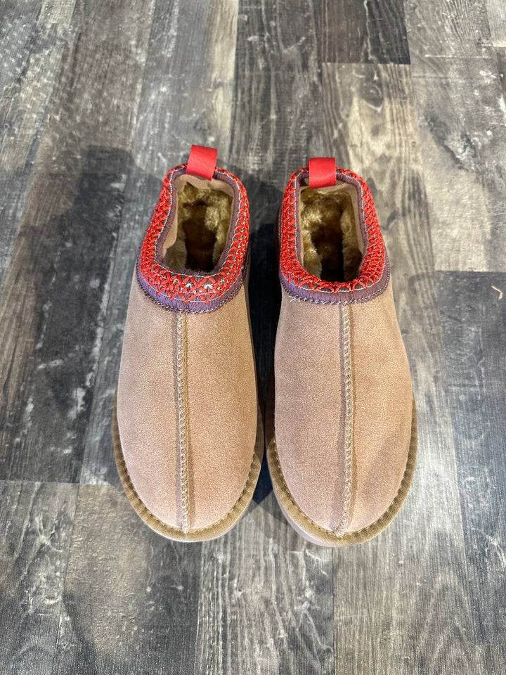 Ovyé, Women's Sabot, Platform, Fur Inside, Camel, SE 1253