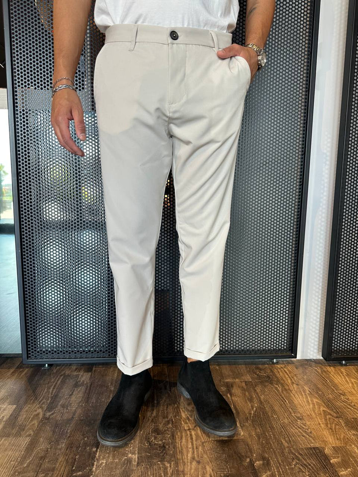 Imperial Pantaloni Uomo PWB0JBQ Beige, Cavallo Basso