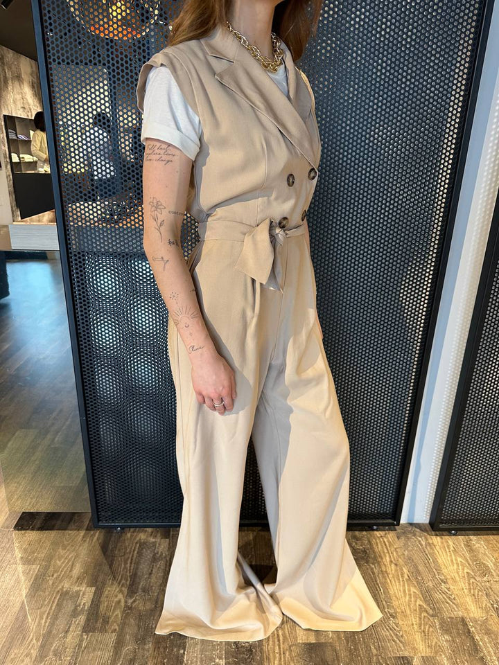 Artigli Tuta Donna ACTU000819 Beige, Doppiopetto