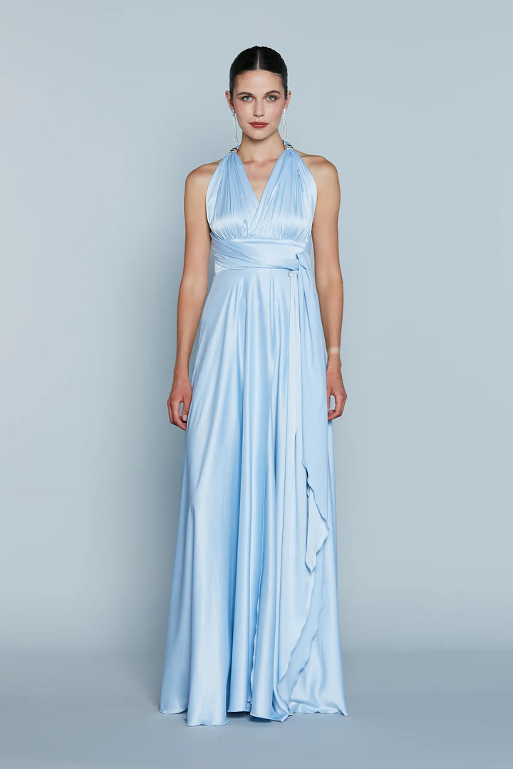 Relish Abito Donna RCP2509009010 Celeste, Raso