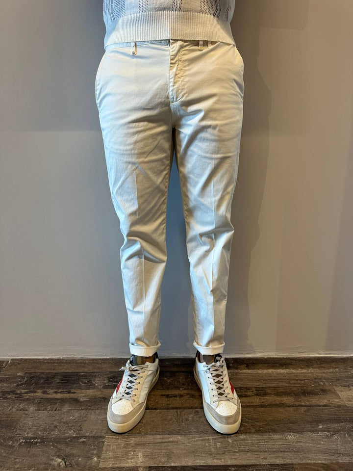 BL11 Pantaloni Uomo 10TROPEA24 Chino Basic, Panna