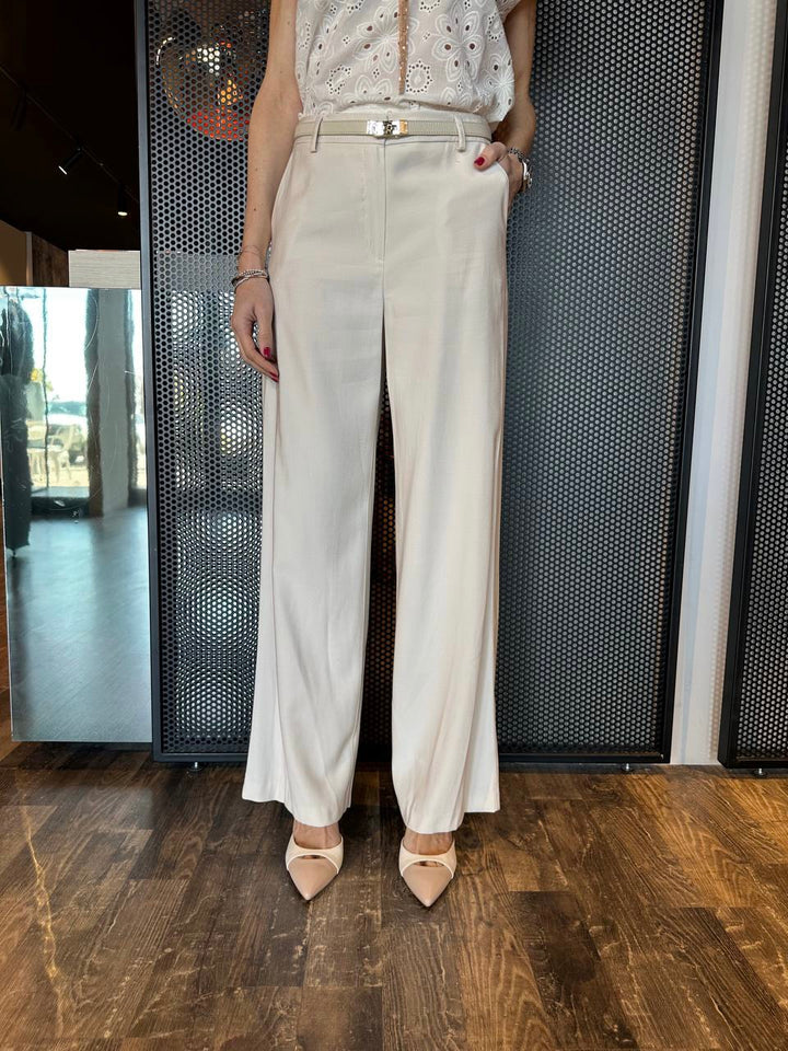 Tensione In Pantaloni Donna PE25050 Panna, Palazzo