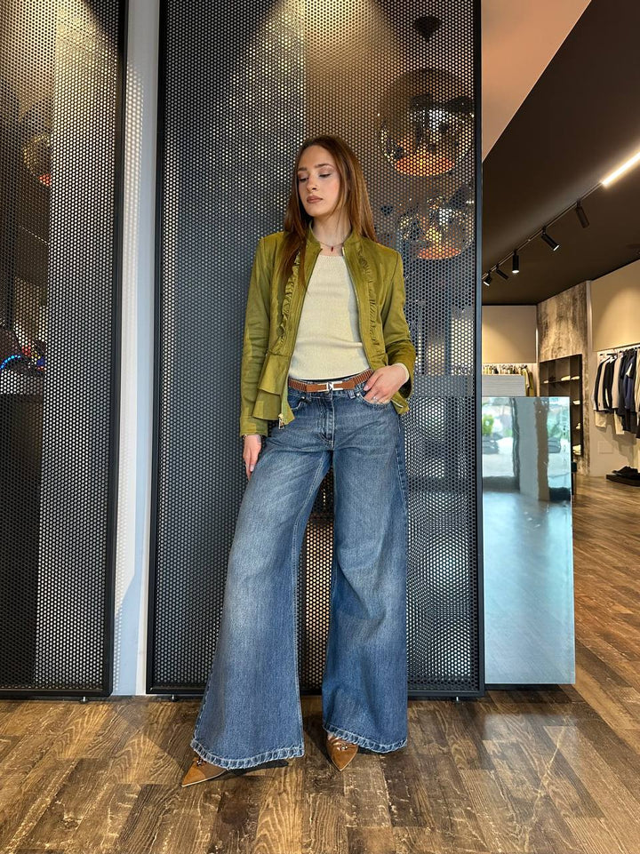 Berna Jeans Donna W253023-30 Palazzo, Cotone