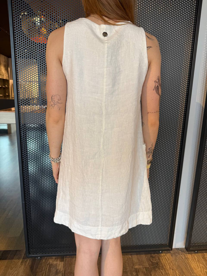 Rebeka Ross Abito 125ZAB132 Bianco, Lino