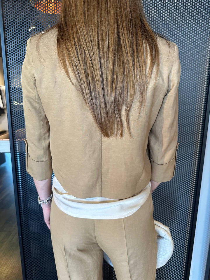 Anitiè Giacca Donna AN30798U147 Beige, Viscosa