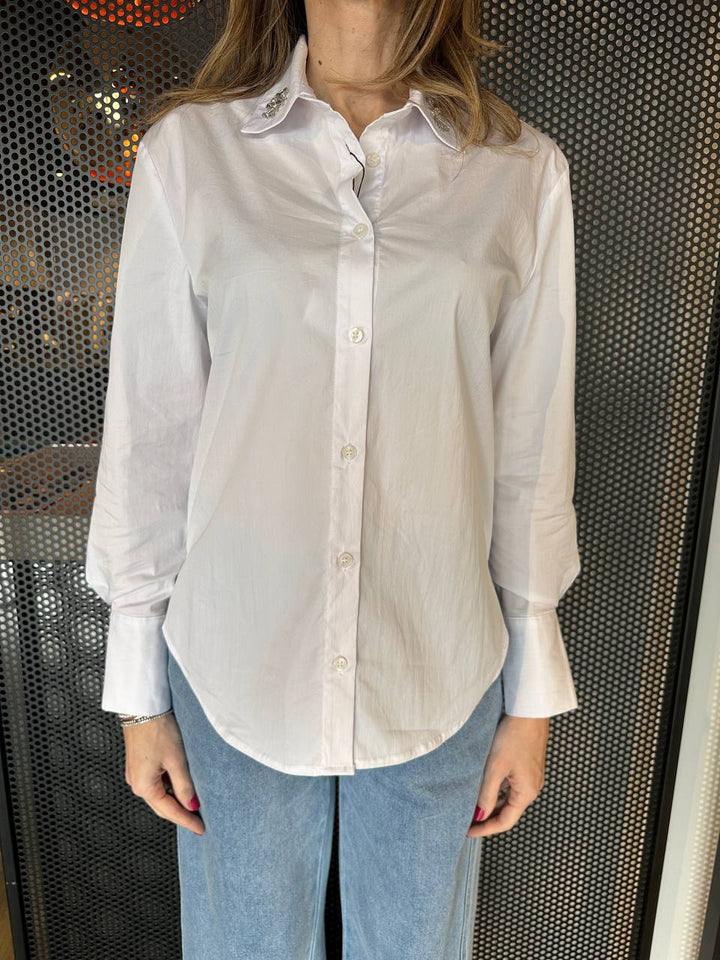 Koralline Camicia Donna PE25-504 Oversize, Bianca