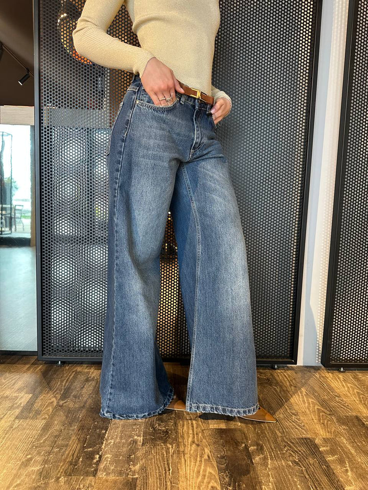 Berna Jeans Donna W253023-30 Palazzo, Cotone