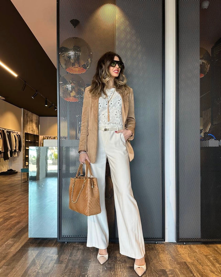 Motel Giacca Donna 25B6158 Beige, Monopetto