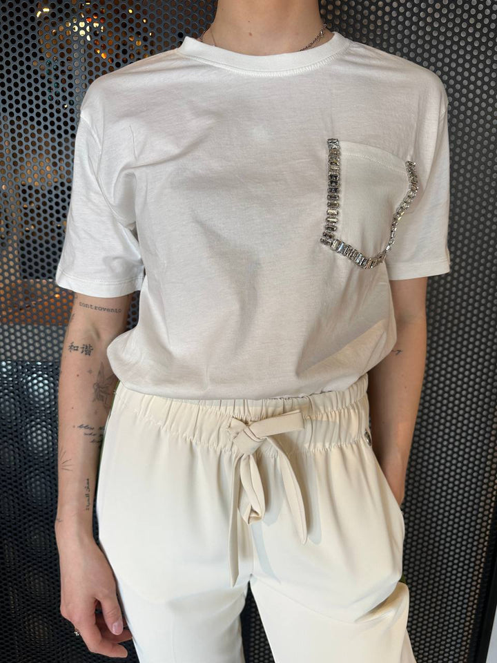 Markup Women's T-Shirt MW861004 White, Cotton