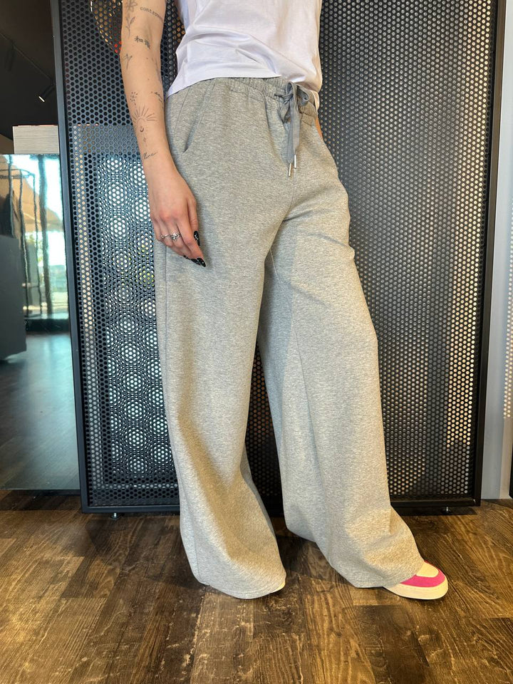 Tensione In Pantaloni Donna 25P6107PE25 Grigio, Fondo Largo